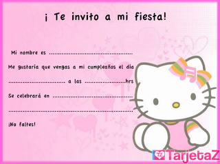 invitación hello Kitty 3
