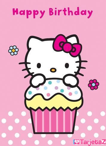 tarjetas-cumpleanos-hello-kitty-imprimir-cupcake